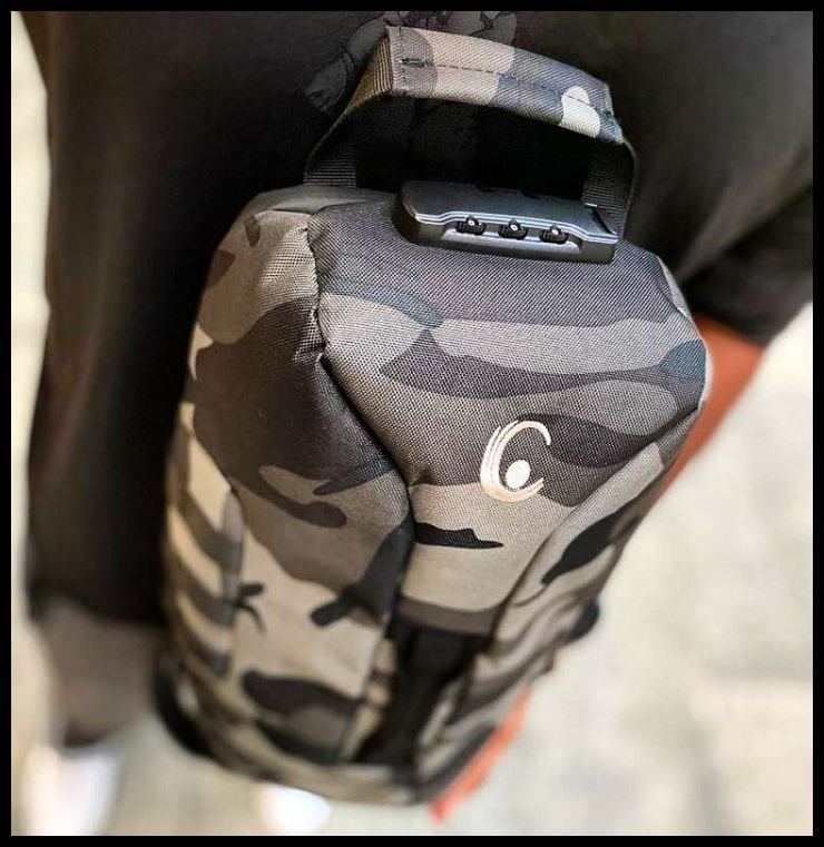 Grey camo outlet bag